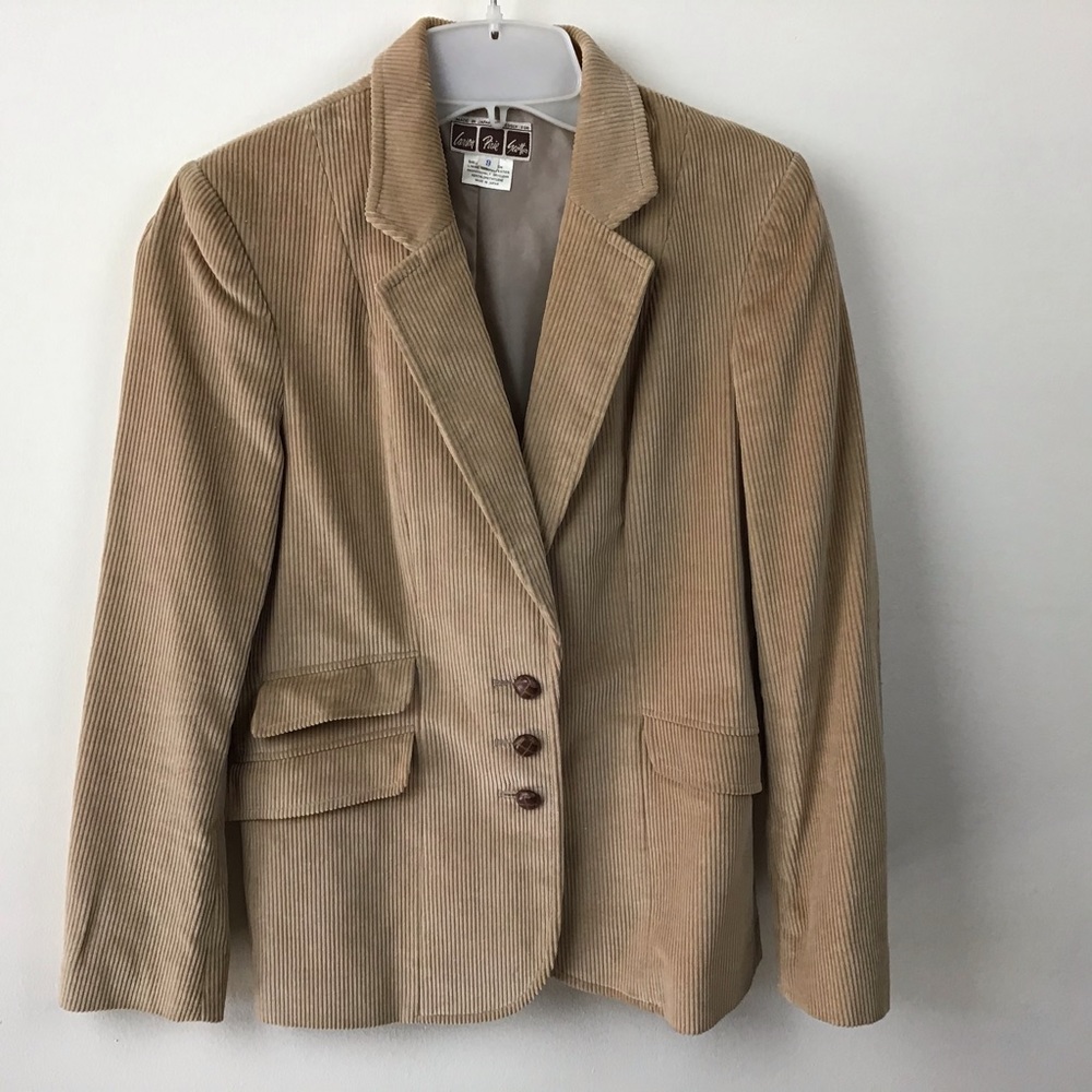 Blazer, tan corduroy, never worn.